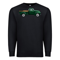 Black western green truck right side view 1 Premium Sweatshirt - FaDigitalArtStudio