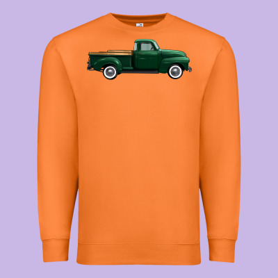 Western Green Truck Right Side View 1 Premium Sweatshirt Designed By Fadigitalartstudio