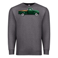 Charcoal Heather western green truck right side view 1 Premium Sweatshirt - FaDigitalArtStudio