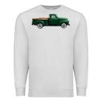 Dove Grey western green truck right side view 1 Premium Sweatshirt - FaDigitalArtStudio