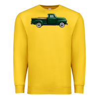 Lemon western green truck right side view 1 Premium Sweatshirt - FaDigitalArtStudio