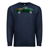 Navy western green truck right side view 1 Premium Sweatshirt - FaDigitalArtStudio