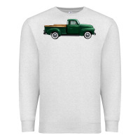 Oatmeal Heather western green truck right side view 1 Premium Sweatshirt - FaDigitalArtStudio