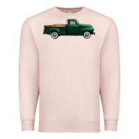 Pale Pink western green truck right side view 1 Premium Sweatshirt - FaDigitalArtStudio
