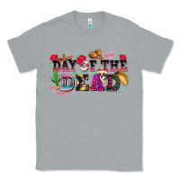 Heather Grey day of the dead Classic Tee - texasbilliewilder