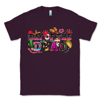 Plum day of the dead Classic Tee - texasbilliewilder
