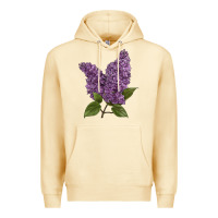 Pina Colada Purple Lilac Flower Illustrations Premium Hoodie - LillyAllenDesigns