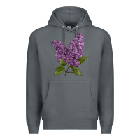 Rock Purple Lilac Flower Illustrations Premium Hoodie - LillyAllenDesigns