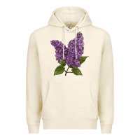 Tofu Purple Lilac Flower Illustrations Premium Hoodie - LillyAllenDesigns