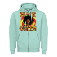 Seafoam black queen Zipper Hoodie - Zillion Design Studio