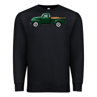 Black western green truck right side view Premium Sweatshirt - FaDigitalArtStudio