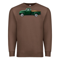 Chestnut western green truck right side view Premium Sweatshirt - FaDigitalArtStudio