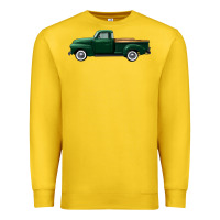 Lemon western green truck right side view Premium Sweatshirt - FaDigitalArtStudio