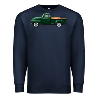 Navy western green truck right side view Premium Sweatshirt - FaDigitalArtStudio