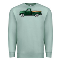 Seafoam western green truck right side view Premium Sweatshirt - FaDigitalArtStudio