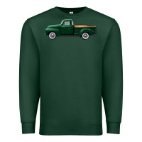 Sports Green western green truck right side view Premium Sweatshirt - FaDigitalArtStudio
