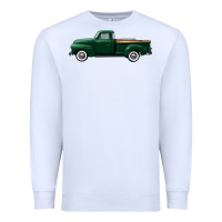 White western green truck right side view Premium Sweatshirt - FaDigitalArtStudio