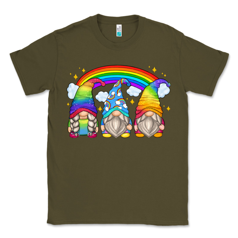 Rainbow Gnomes Classic Tee by Zillion Design Studio | Teevron