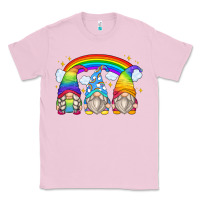 Bubblegum Pink rainbow gnomes Classic Tee - Zillion Design Studio