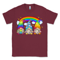 Burgundy rainbow gnomes Classic Tee - Zillion Design Studio