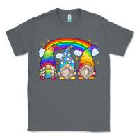 Charcoal Heather rainbow gnomes Classic Tee - Zillion Design Studio