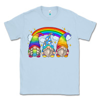 Dusty Blue rainbow gnomes Classic Tee - Zillion Design Studio