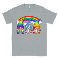 Heather Grey rainbow gnomes Classic Tee - Zillion Design Studio