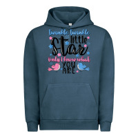 Pigment Midnight Navy twinkle twinkle little star Urban Hoodie - MaliasSmallBusiness