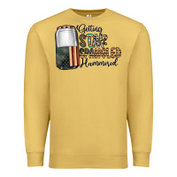 Antique Gold getting star spangled hammered Premium Sweatshirt - CowhideDigitalArt