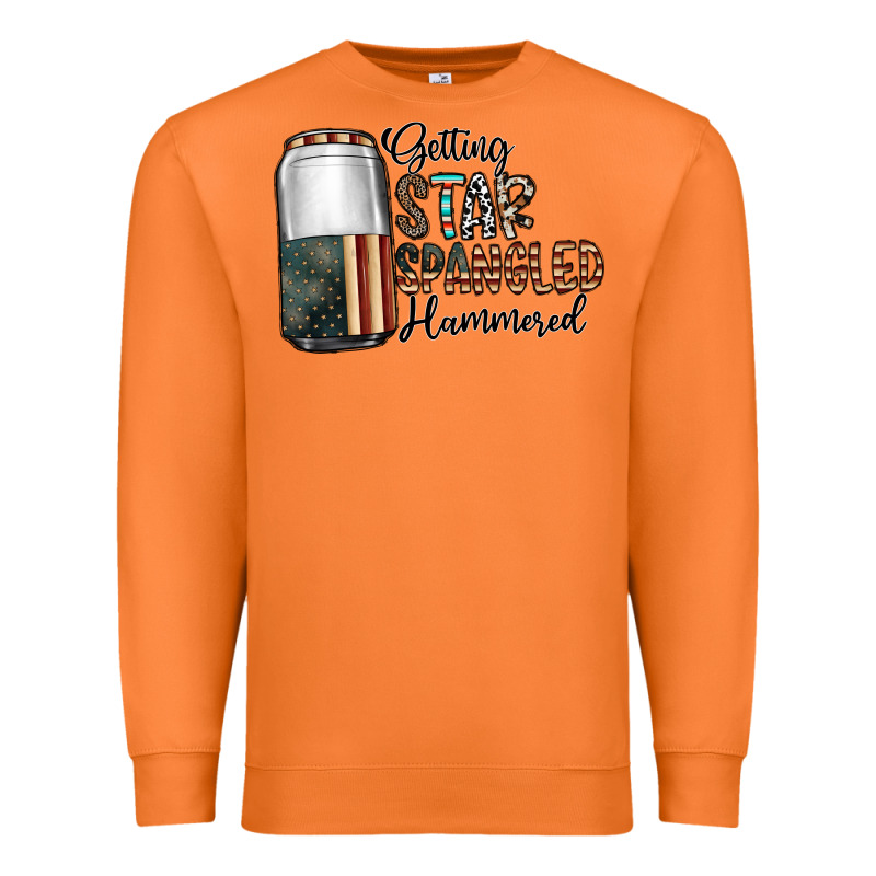 Getting Star Spangled Hammered Premium Sweatshirt by CowhideDigitalArt | Teevron