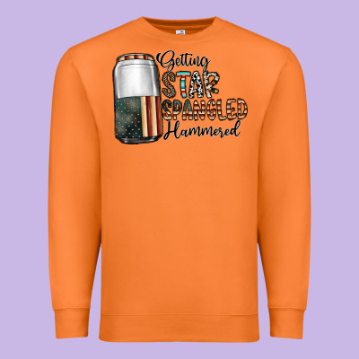Getting Star Spangled Hammered Premium Sweatshirt Designed By Cowhidedigitalart