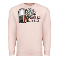 Pale Pink getting star spangled hammered Premium Sweatshirt - CowhideDigitalArt