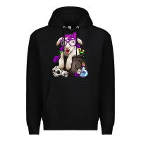 Black funny halloween lamb Premium Hoodie - Jasminsmagicworld