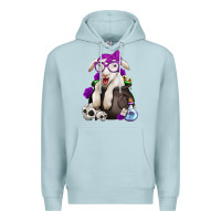 Blue Mist funny halloween lamb Premium Hoodie - Jasminsmagicworld