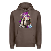 Coffee funny halloween lamb Premium Hoodie - Jasminsmagicworld