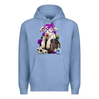 Colony Blue funny halloween lamb Premium Hoodie - Jasminsmagicworld