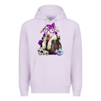 Lilac funny halloween lamb Premium Hoodie - Jasminsmagicworld