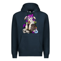 Navy funny halloween lamb Premium Hoodie - Jasminsmagicworld