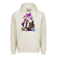 Oatmeal Heather funny halloween lamb Premium Hoodie - Jasminsmagicworld