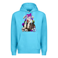 Ocean Blue funny halloween lamb Premium Hoodie - Jasminsmagicworld