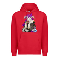Red funny halloween lamb Premium Hoodie - Jasminsmagicworld