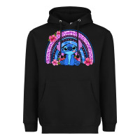 Black stitch rainbow Heavyweight Hoodie - Zillion Design Studio