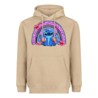 Mushroom stitch rainbow Heavyweight Hoodie - Zillion Design Studio
