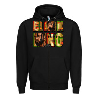 Black black king Zipper Hoodie - Zillion Design Studio
