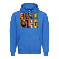 True Royal black king Zipper Hoodie - Zillion Design Studio