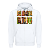 White black king Zipper Hoodie - Zillion Design Studio