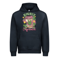 Navy highly caffeinated Urban Hoodie - MaliasSmallBusiness