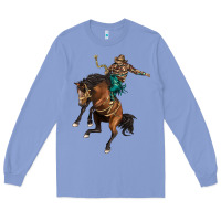 Colony Blue western horse rodeo Long Sleeve Tee - BarkalooDesign