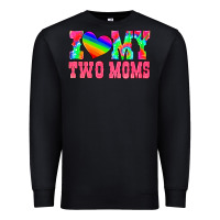 Black i love my two moms Premium Sweatshirt - HRA Design Shop