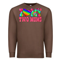 Chestnut i love my two moms Premium Sweatshirt - HRA Design Shop